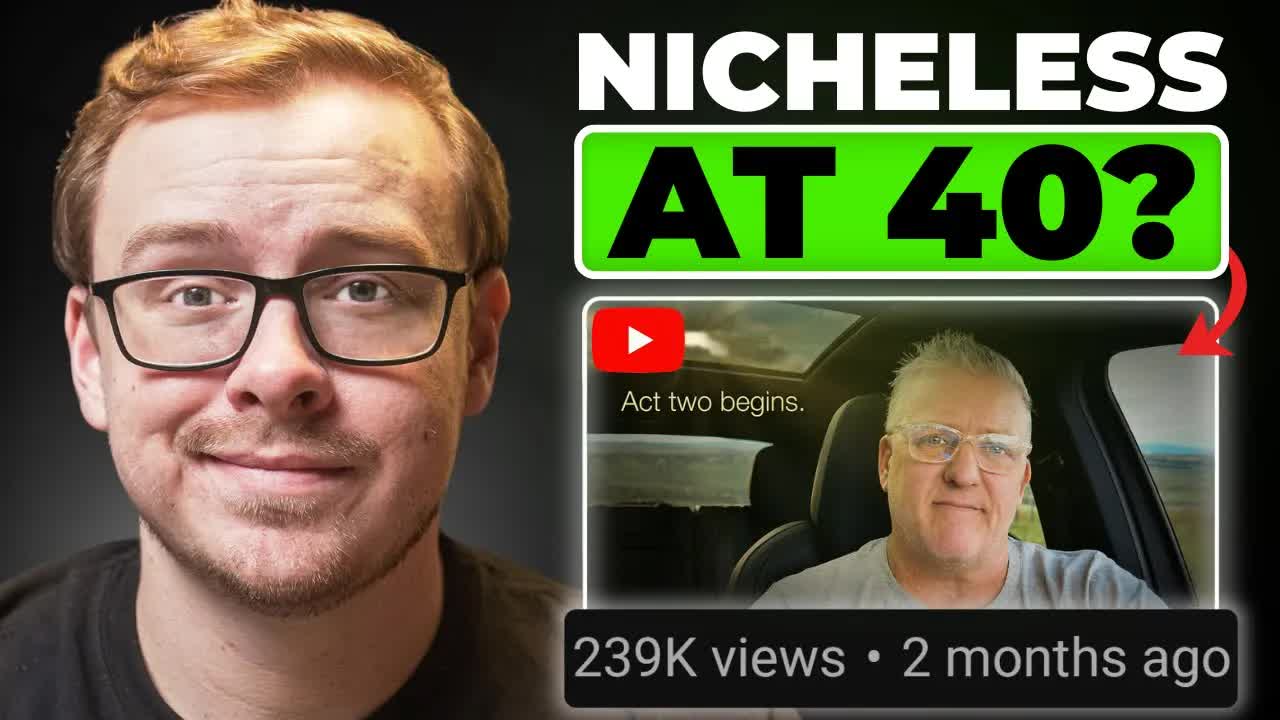 How To Dominate YouTube When You’re Over 40: The Nicheless Approach