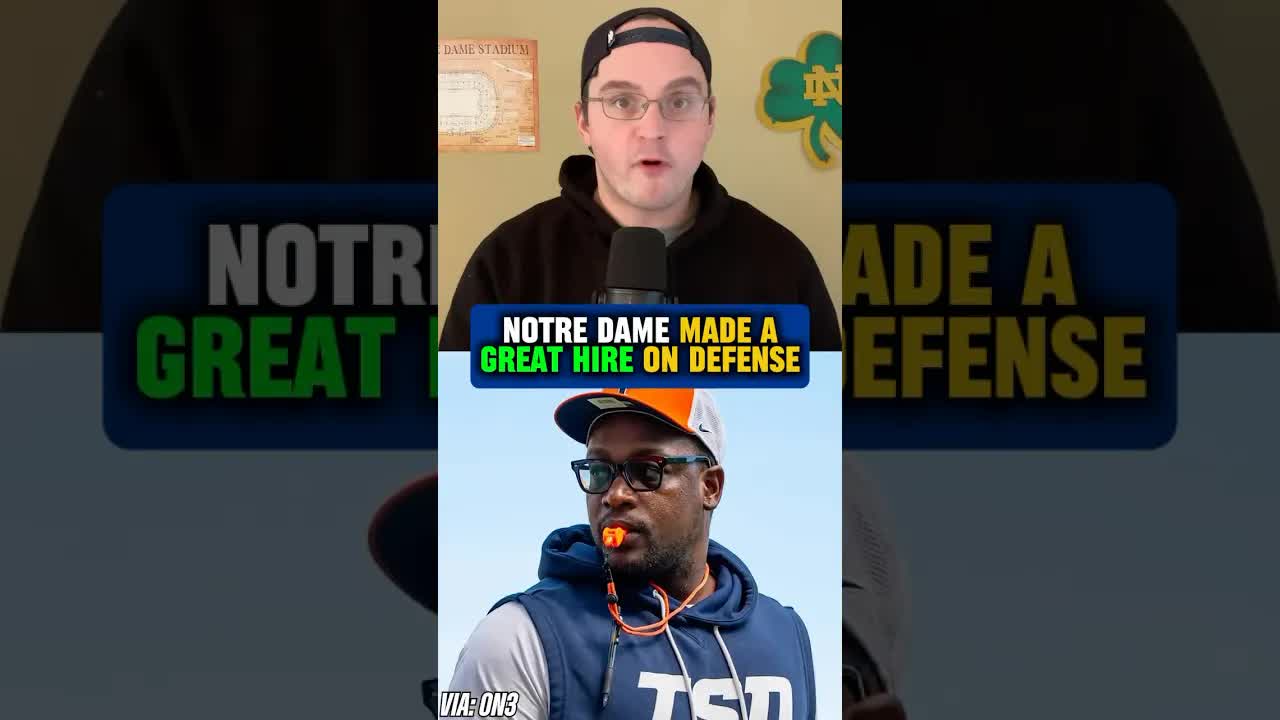 Henry brings experience to the #Irish at a key position on the staff 💪 #NotreDame #football #shorts