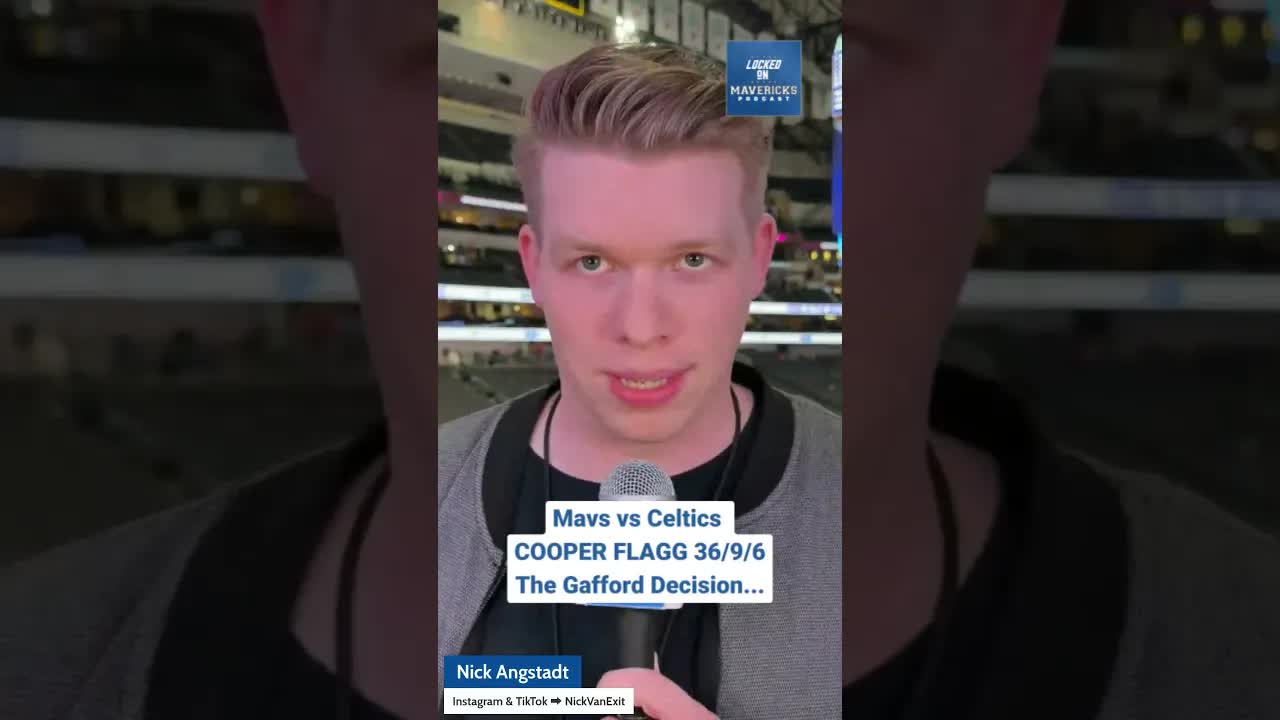 Cooper Flagg INCREDIBLE vs Boston Celtics, Daniel Gafford Leaves Game Again for Dallas Mavericks