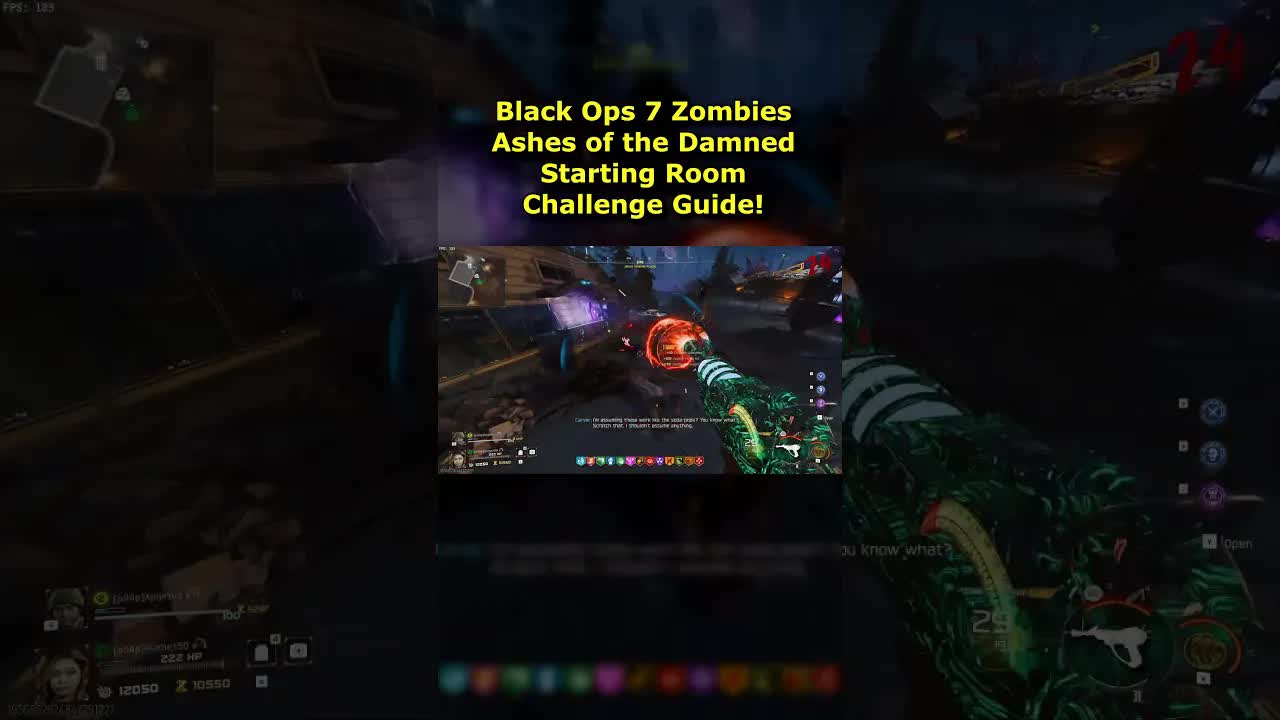 How to complete Starting Room Challenge on Ashes of the Damned in Black Ops 7 Zombies Strategy Guide