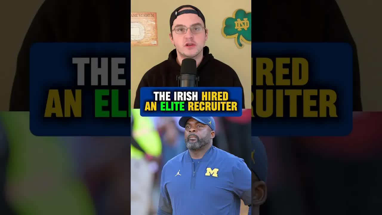 Jean-Mary gives the #Irish a recruiting advantage going forward 💪 #NotreDame #football #edit #short