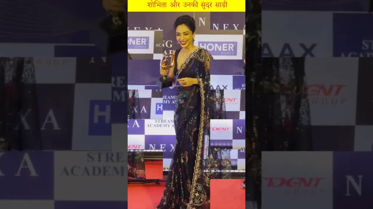 Shobhita's vinteg saree look #shorts #youtubeshorts