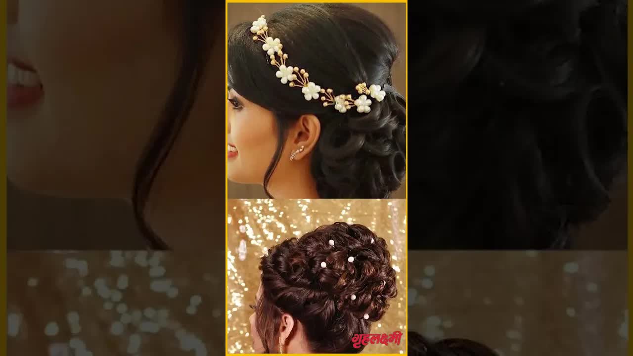 Hairstyle for Gown dress | Party hairstyle for girls | Grehlakshmi #hairstyles