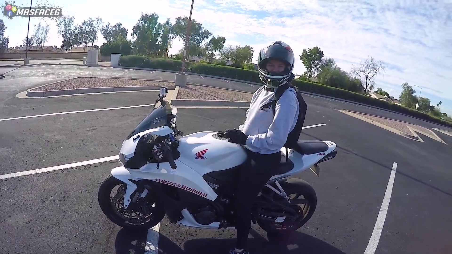 Riding as passenger while girlfriend operates my high-performance motorcycle