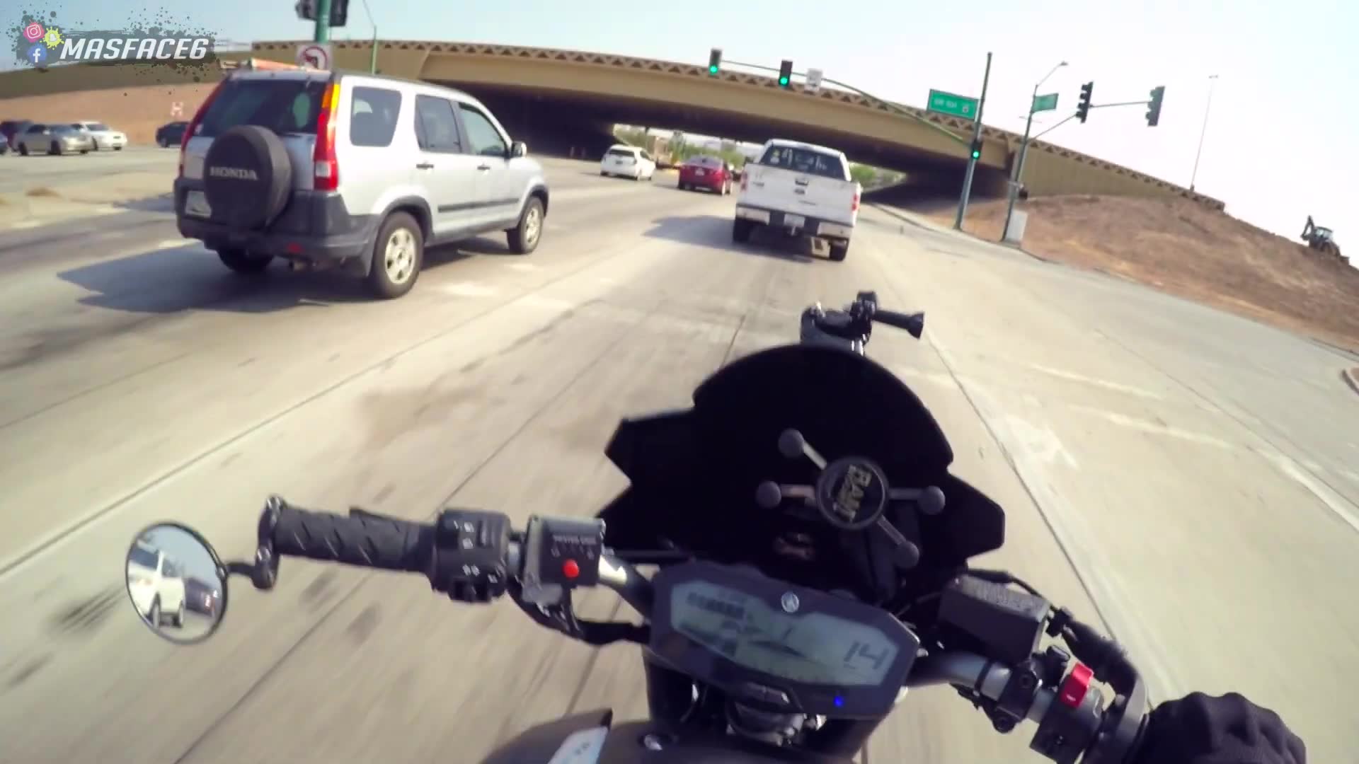 Young person demonstrates incredible attitude or skills during biker interaction