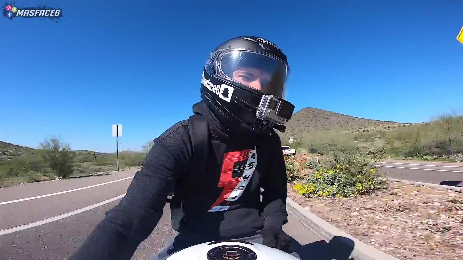 Extended ride footage including wheelie request continuing until battery dies