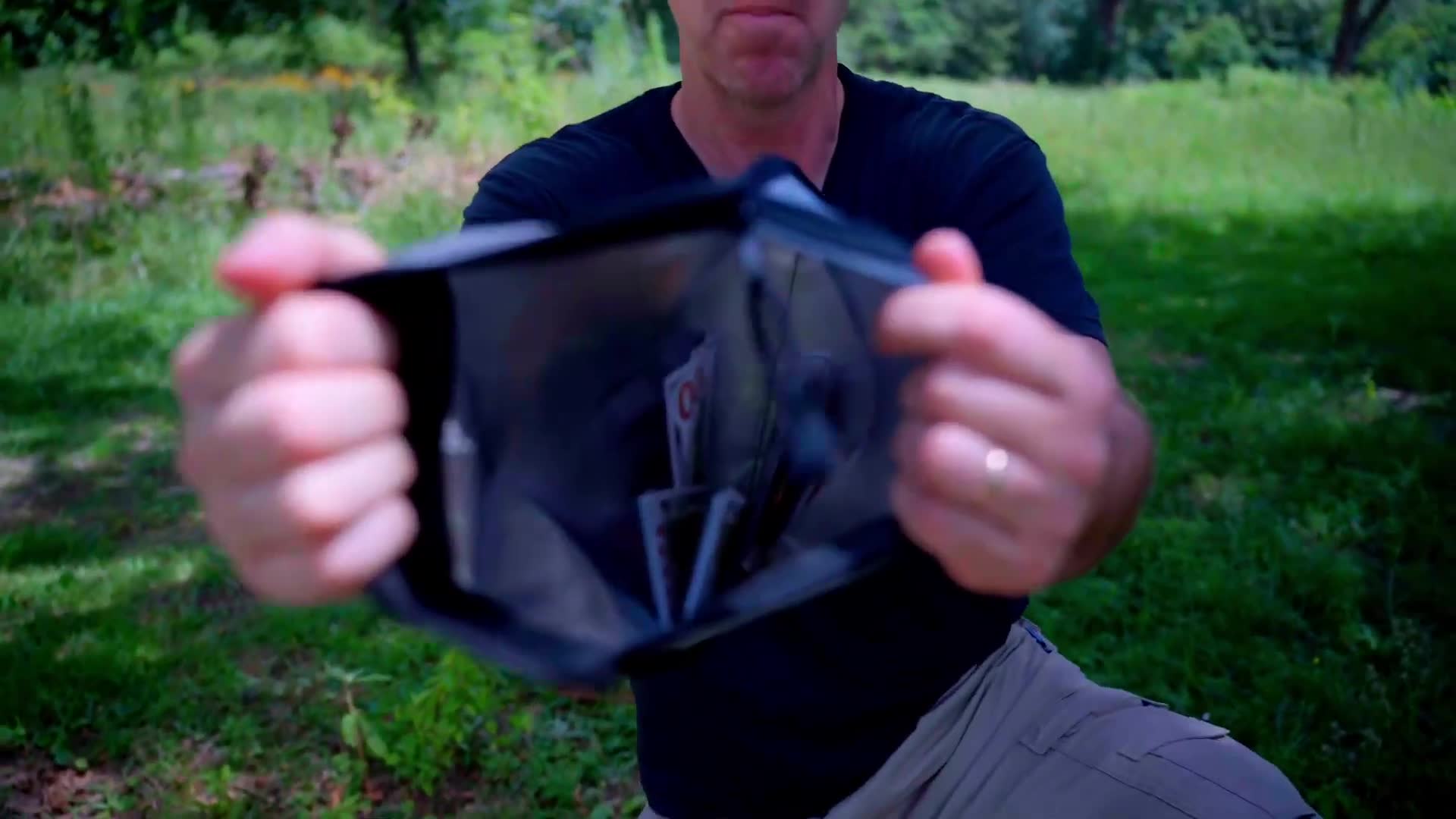 Testing fire-resistant pouches claimed to protect documents and cash