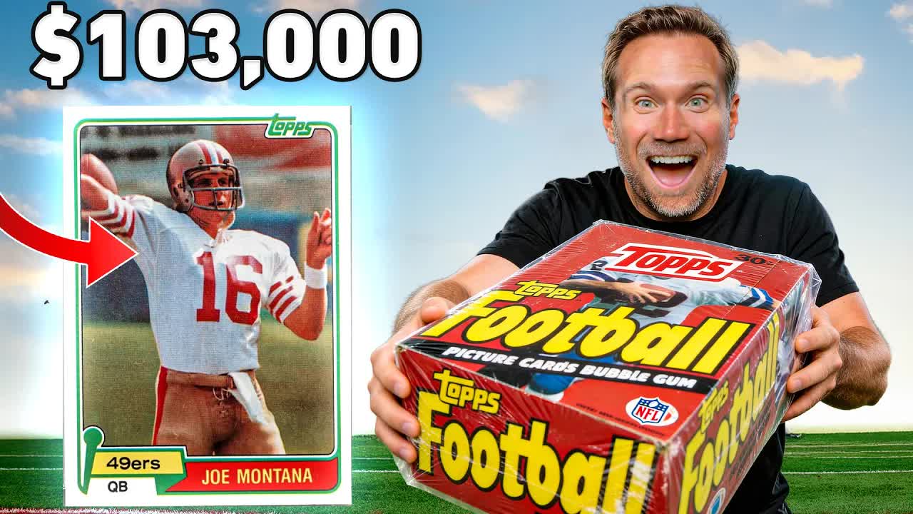 Opening a SUPER RARE Box of 1981 Topps Football!
