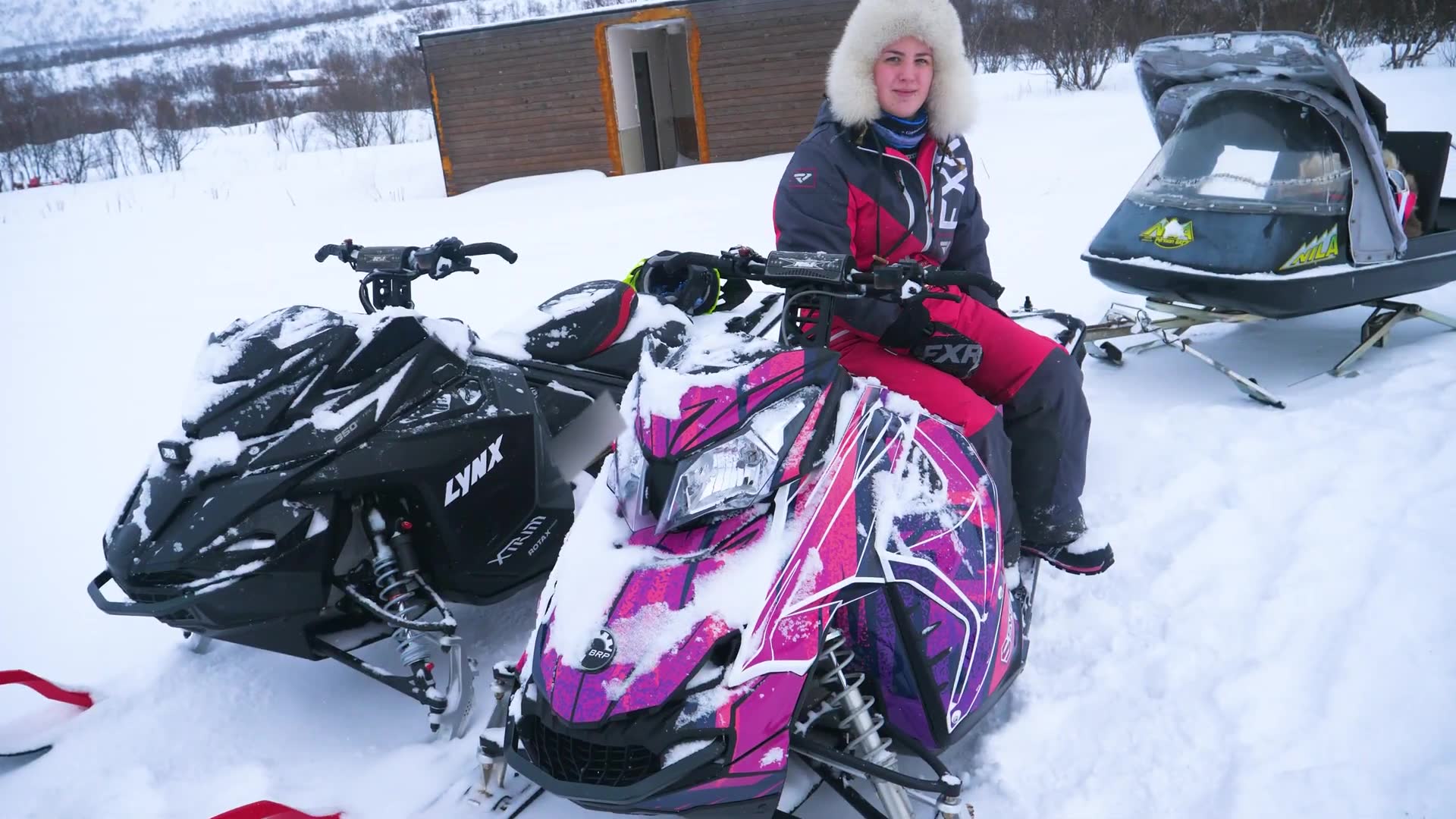 Scootersafari i vinterlige omgivelser