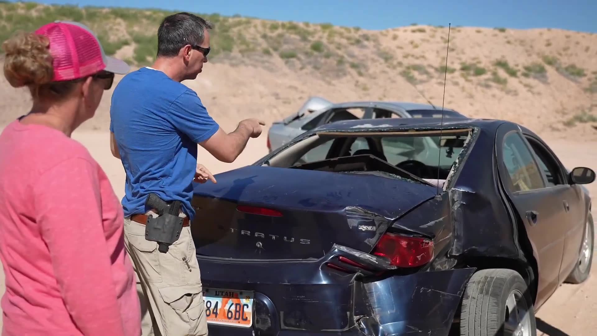 Aggressive vehicle maneuver to escape threats on roadways