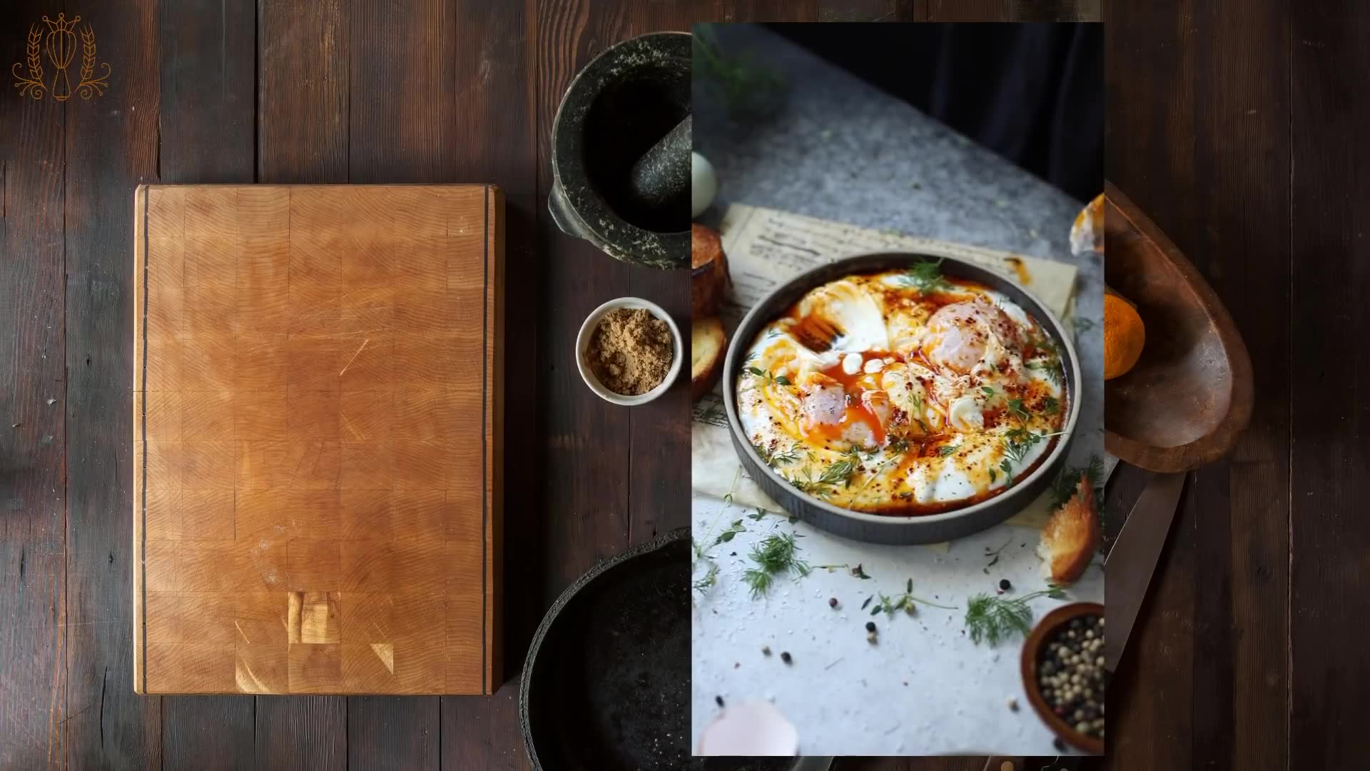 Traditional Turkish eggs recipe
