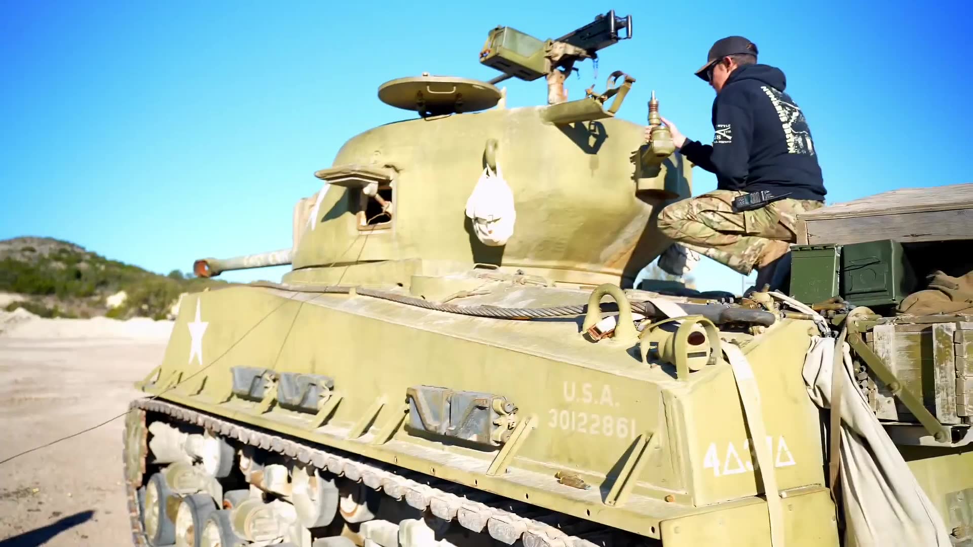 Rare opportunity to fire the iconic World War Two armored vehicle