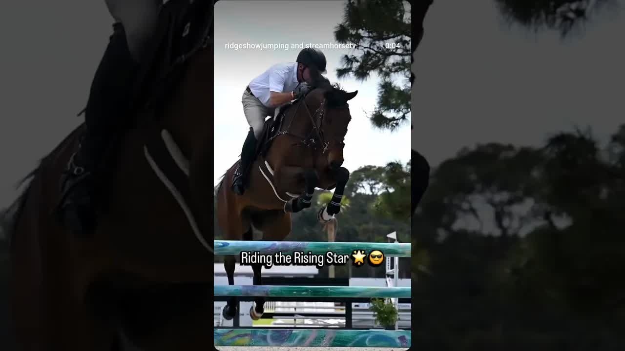 Building, walking, and riding today’s Rising Star course 🌟