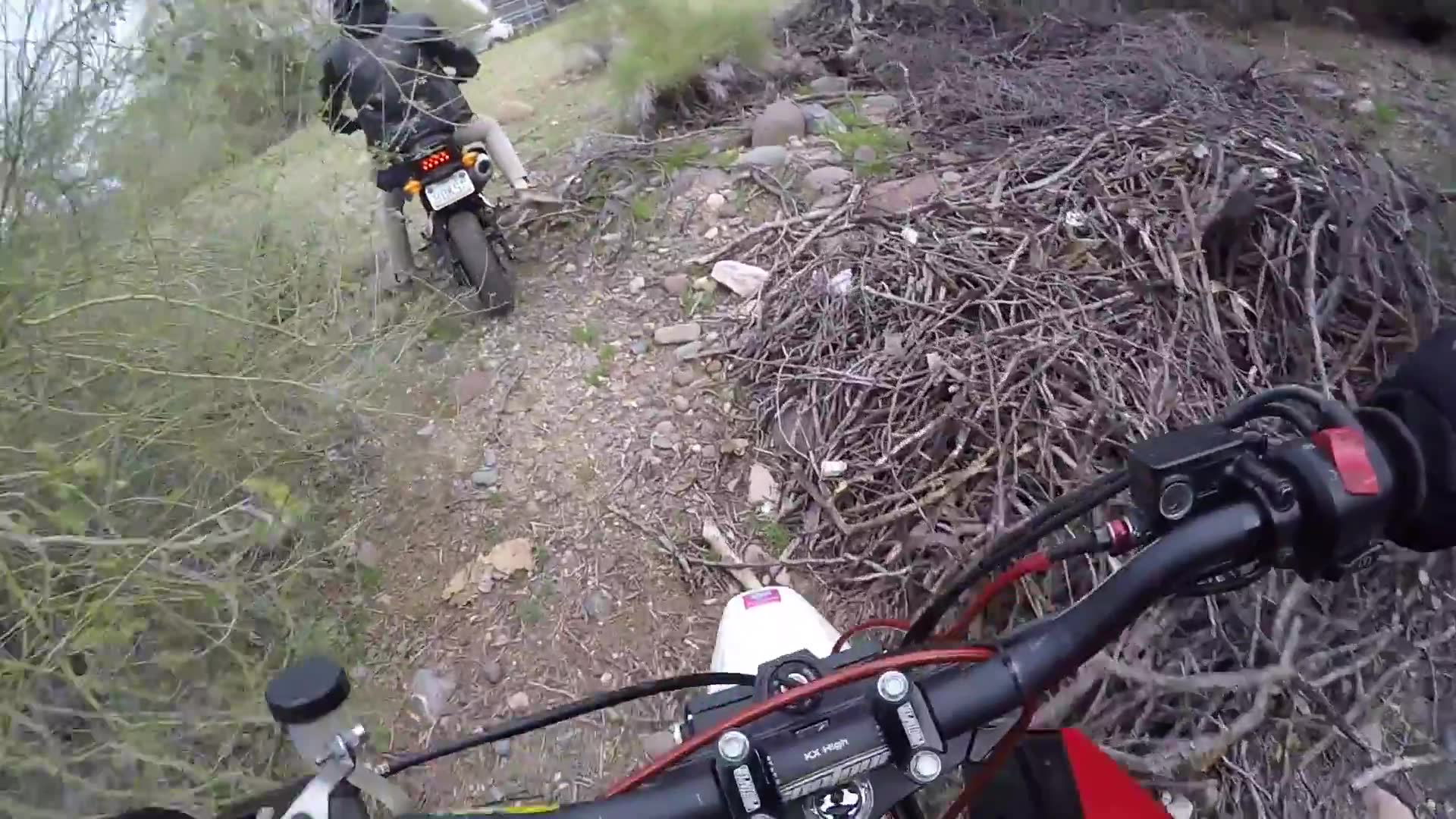 Honda Grom riders get stuck and must find creative escape route