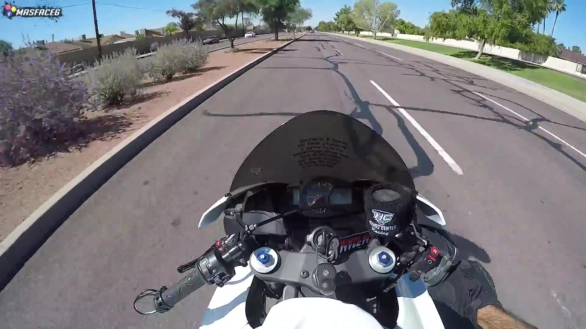 Honda CBR comes back from shop repairs ready to ride