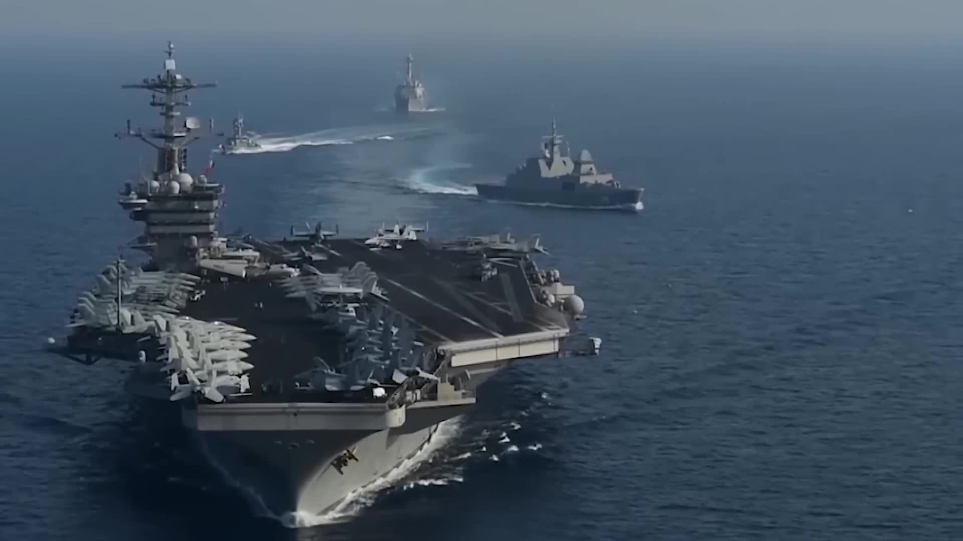 Cruise missiles target nuclear carrier