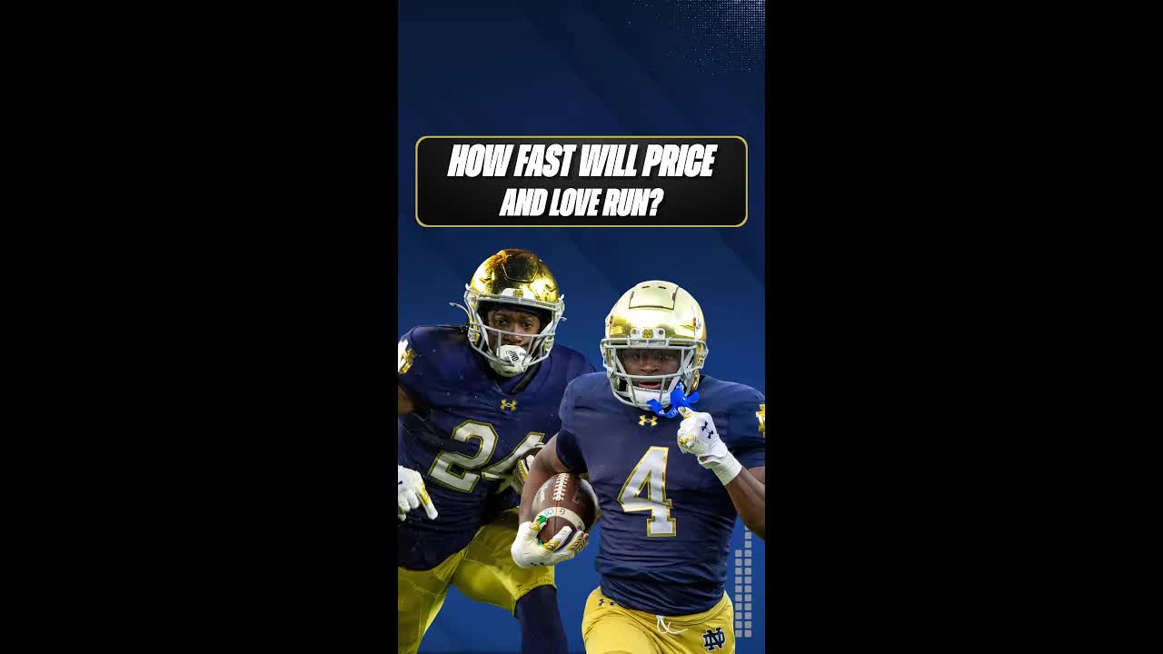 Notre Dame's Jeremiyah Love and Jadarian Price will be COMPETING at the 2026 NFL Combine