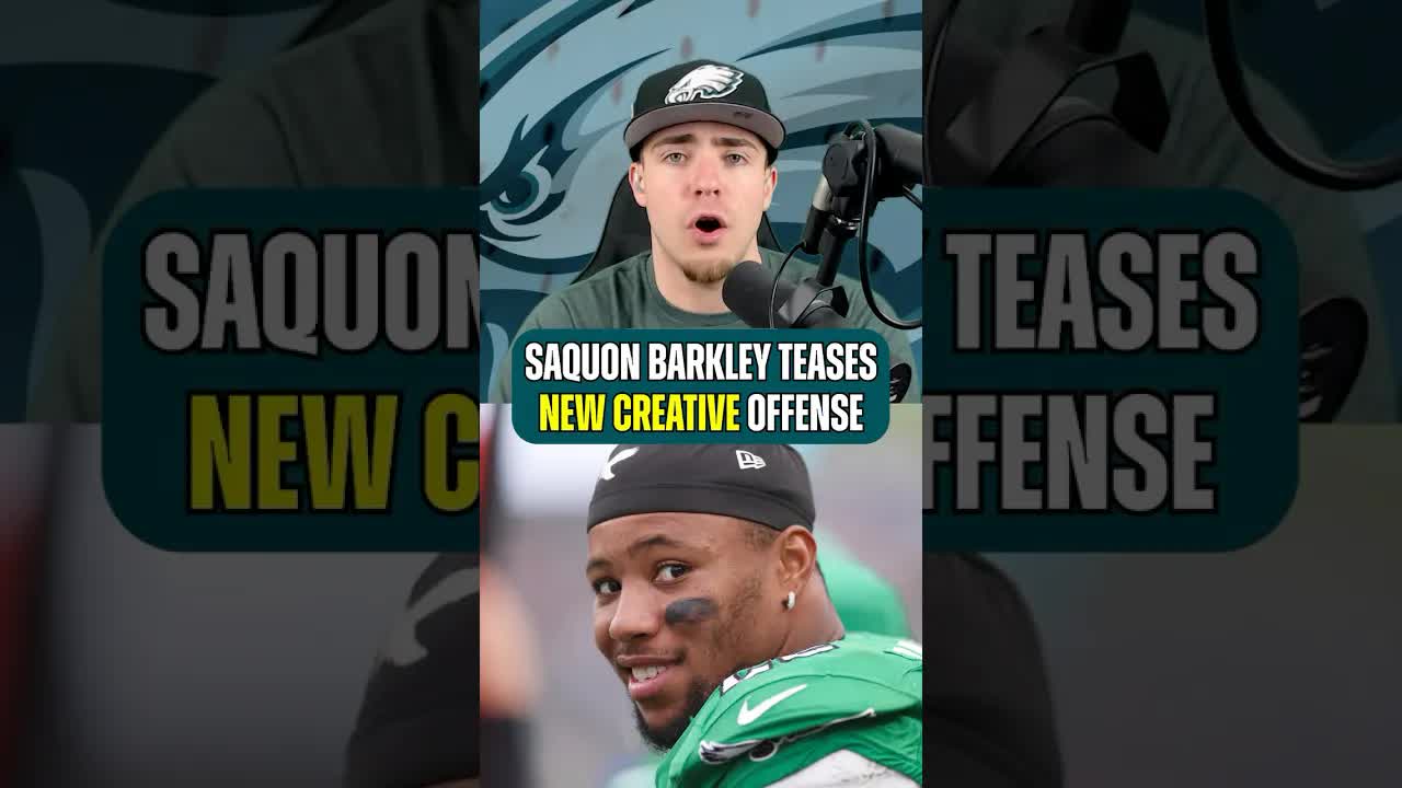 Saquon Barkley LOVES What He Sees From Sean Mannion’s New Look #Eagles Offense 👀#philadelphiaeagles