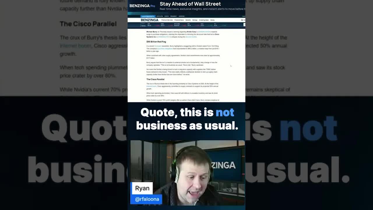 Michael Burry Warns: Is NVIDIA the Next Cisco?