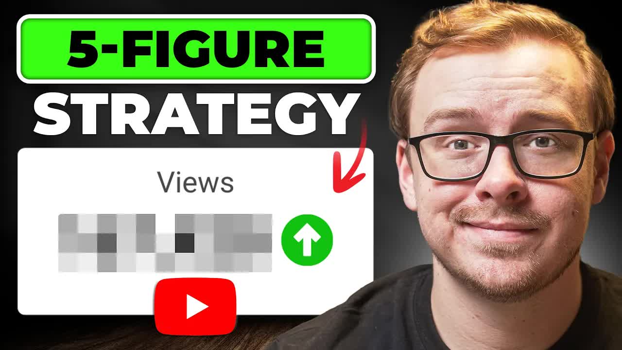 Steal these 5 YouTube strategies to get views and make 5 figures (In 8 Minutes)