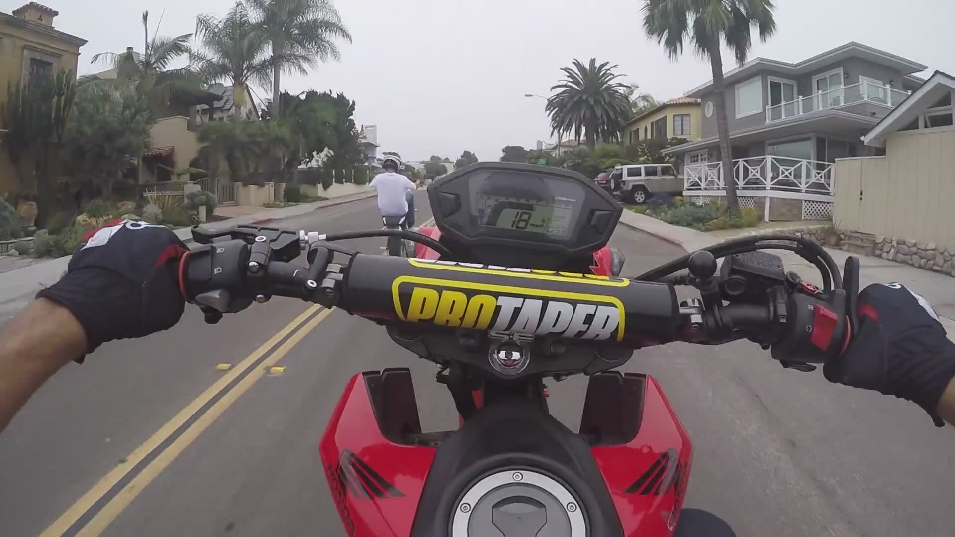 Coastal motorcycle ride through the beautiful streets and beaches of southern California