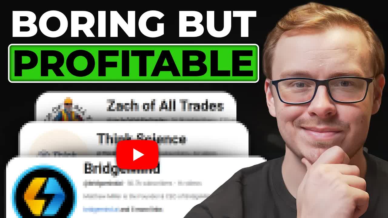 5 Boring BUT Overlooked YouTube Channels Quietly Making Bank