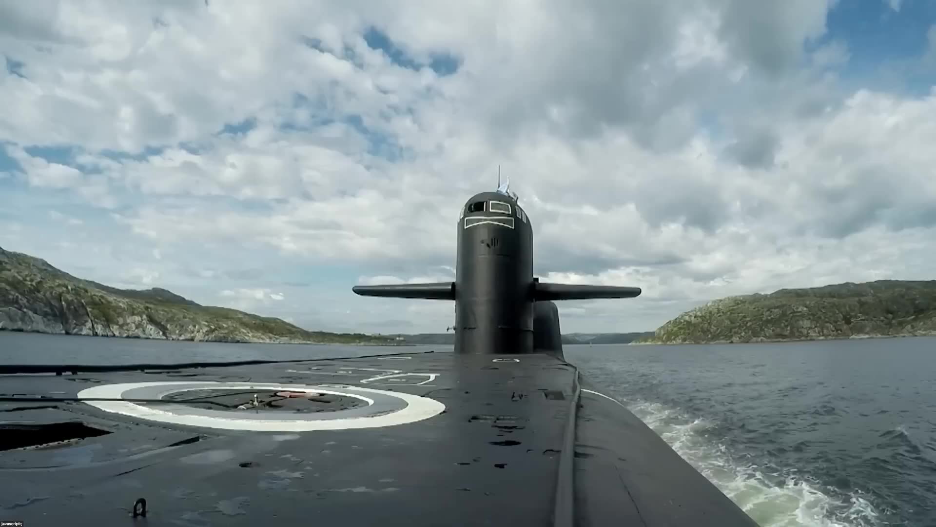 Submarine attempts to trail carrier strike group