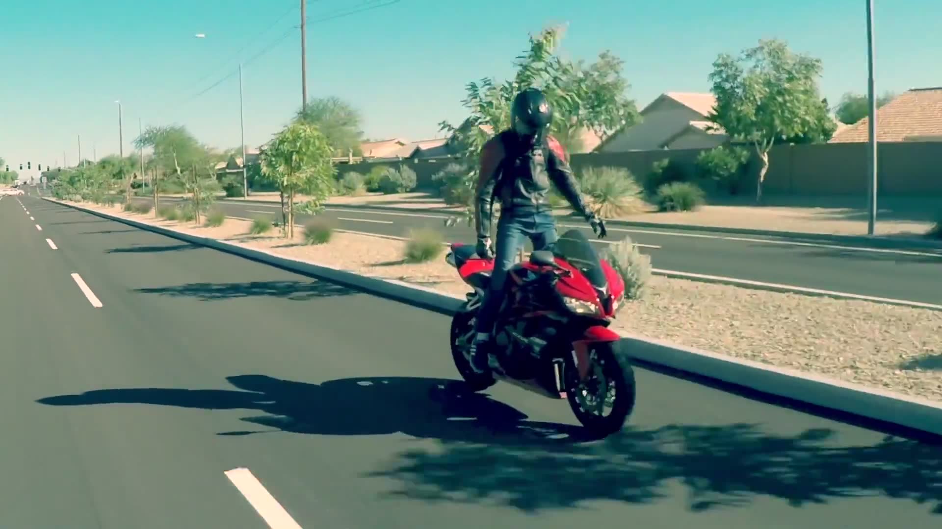 Wheelie practice session takes a bad turn and ends in an unexpected crash