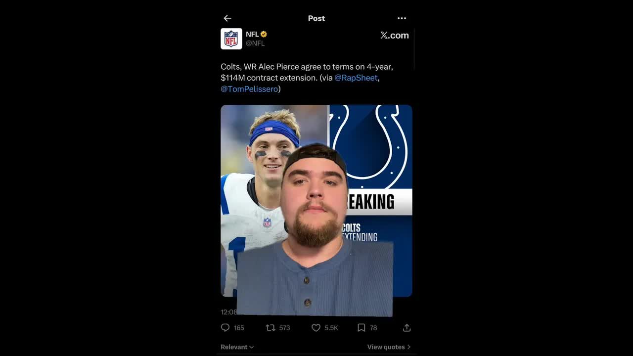 BREAKING: The Colts have re-signed WR Alec Pierce