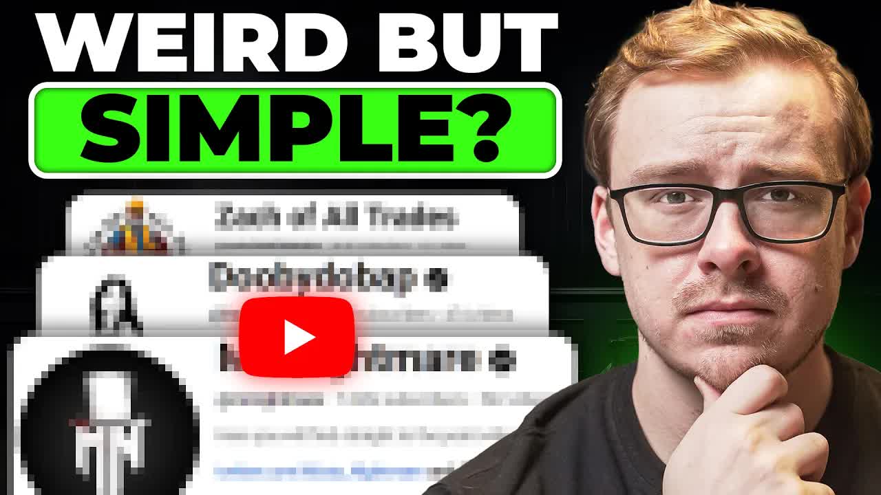 7 Weird BUT Simple YouTube Channels You Can Start Today