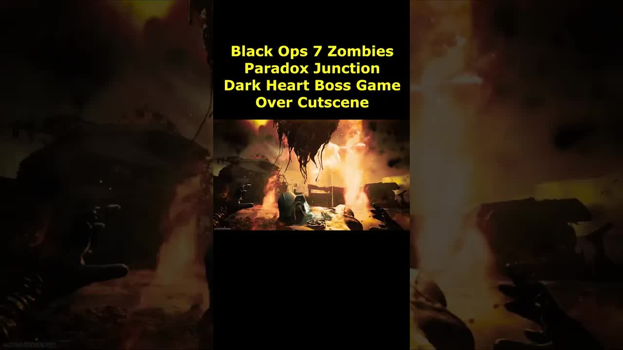 Black Ops 7 Zombies Dark Heart Boss Game Over Death Cutscene Animation (New Paradox Junction BO7)
