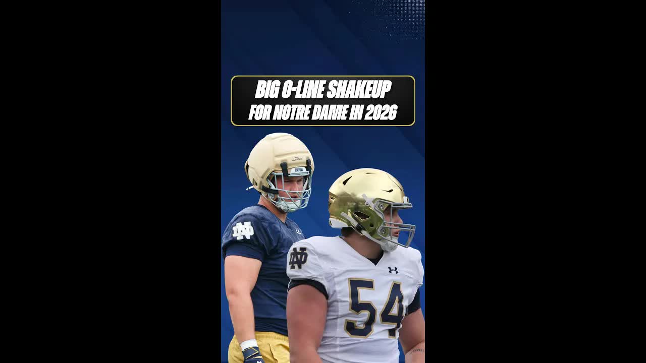 #NotreDame is making BIG changes to their offensive line ahead of the 2026 season