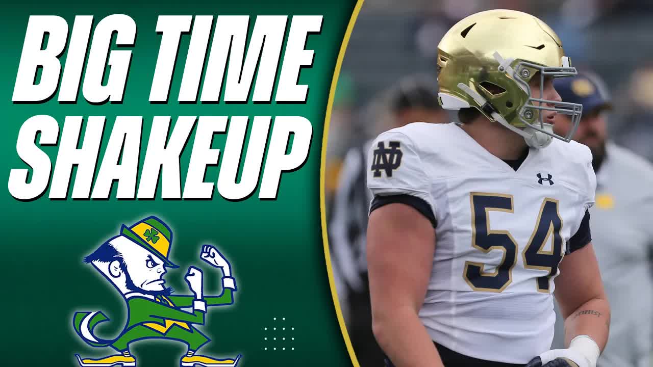 Notre Dame Is RESHUFFLING Their Offensive Line, And It's A Very Positive Sign...