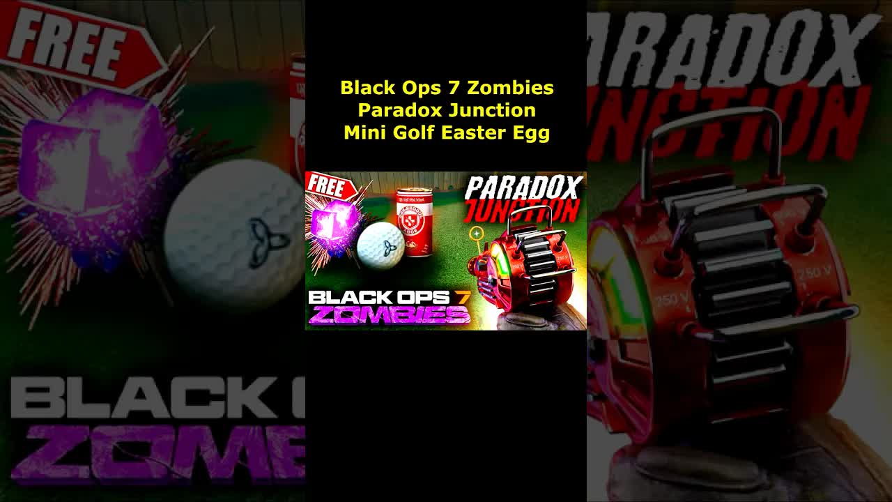 Paradox Junction How to ACTUALLY do Mini Golf Easter Egg Guide! FREE Powerups! (Black Ops 7 Zombies)