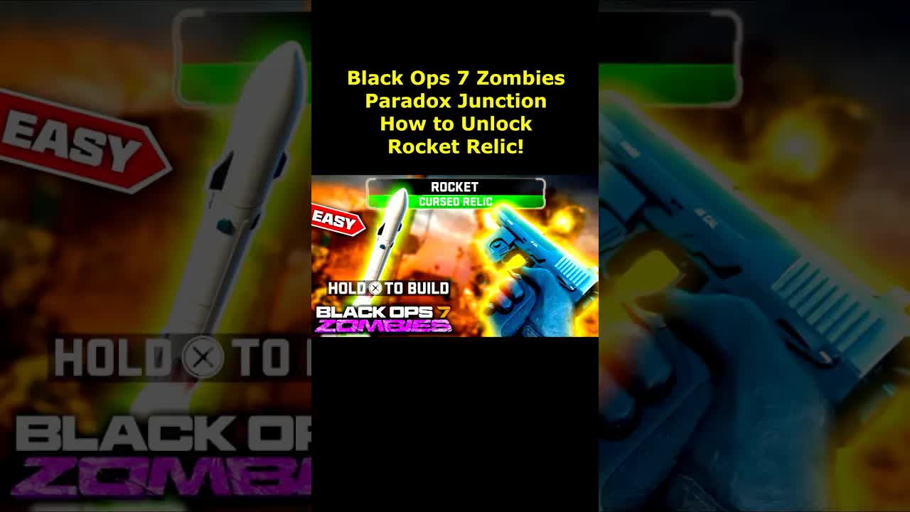 How to UNLOCK Rocket Relic in Cursed Mode Paradox Junction! (Black Ops 7 Zombies Paradox Junction)