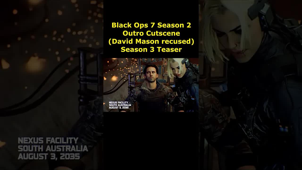 Black Ops 7 Spectre SAVES David Mason from Brainwashing! Season 3 Cutscene Teaser (Season 2 Outro)