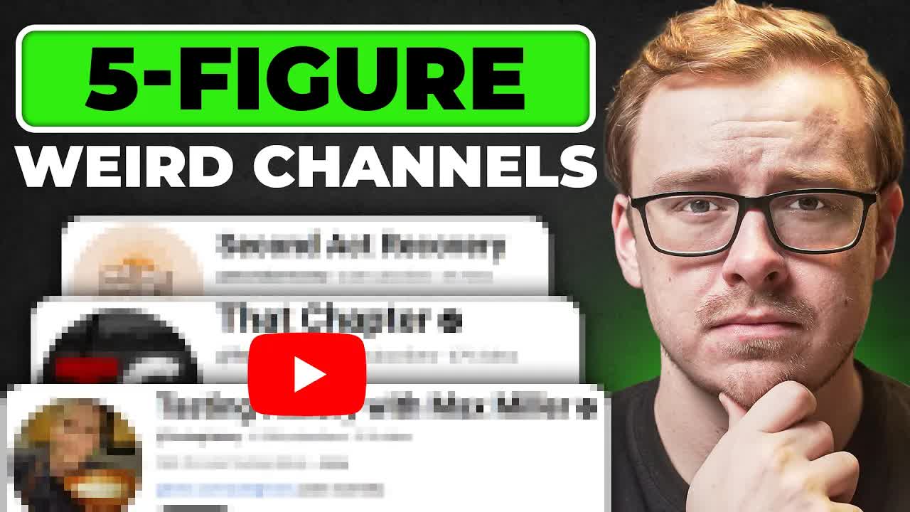 5 Weird YouTube Channels Making Five Figures A Month In 2026