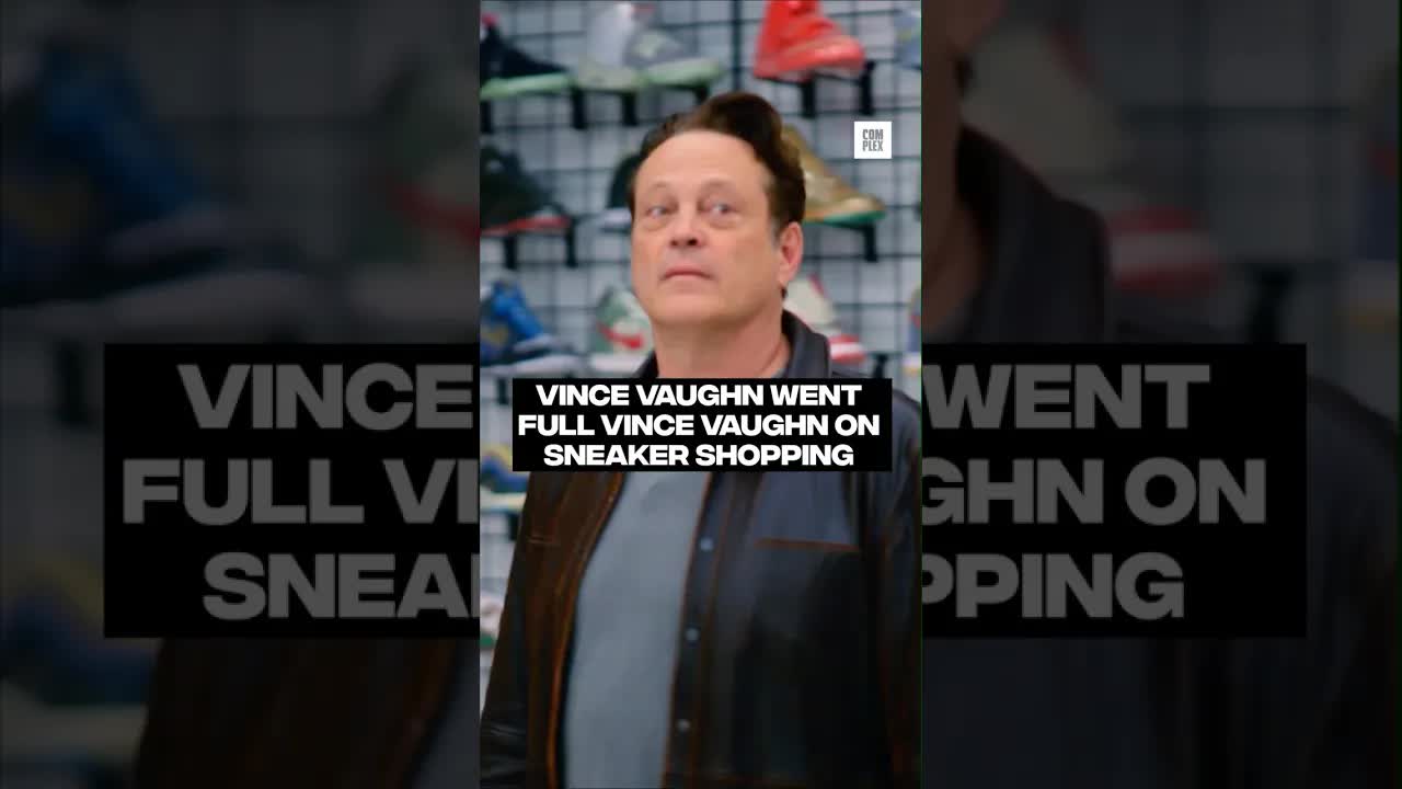Vince Vaughn pulled up on #SneakerShopping and did exactly what you’d expect 😂