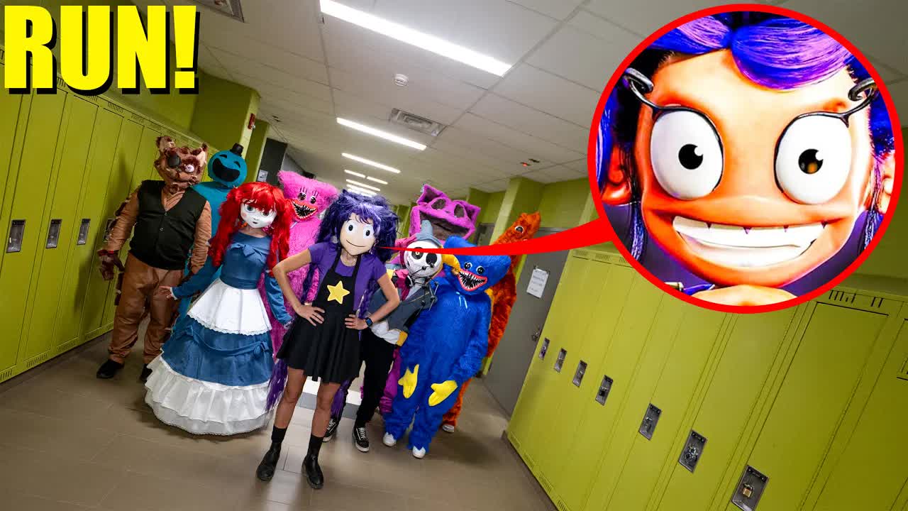 We Snuck into Lilly Love Braids school in Real life! (Poppy Playtime Chapter 5)