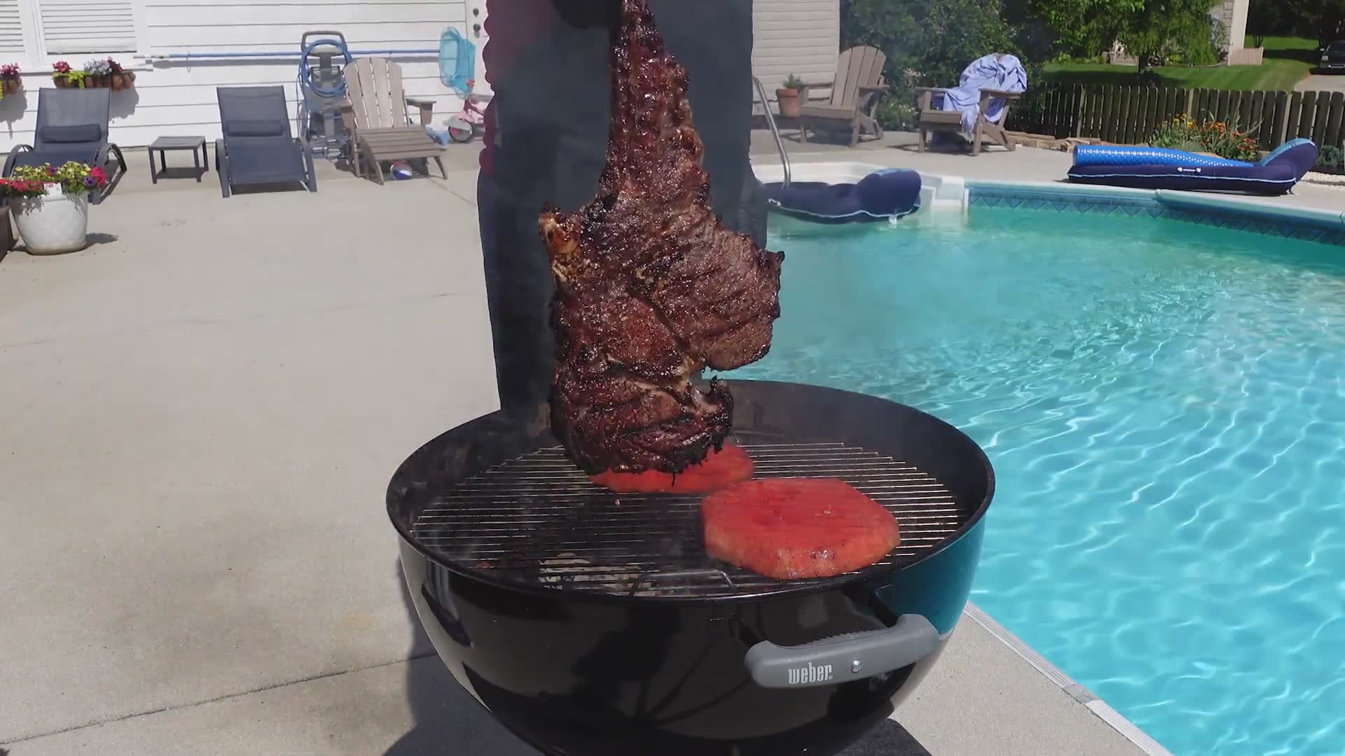 Perfect charcoal-grilled ribeye steak technique