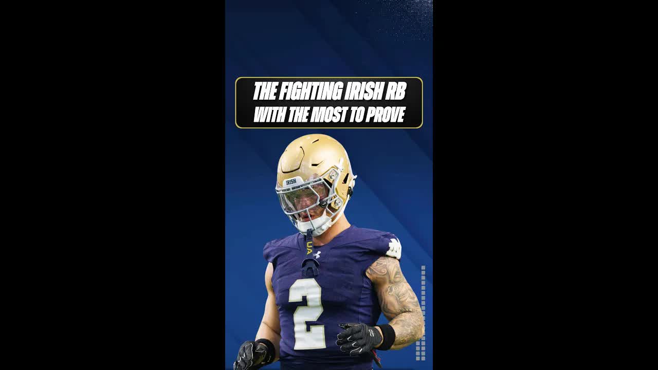 Nolan James Jr will have ample opportunity to become the NEW running back one for the #fightingirish