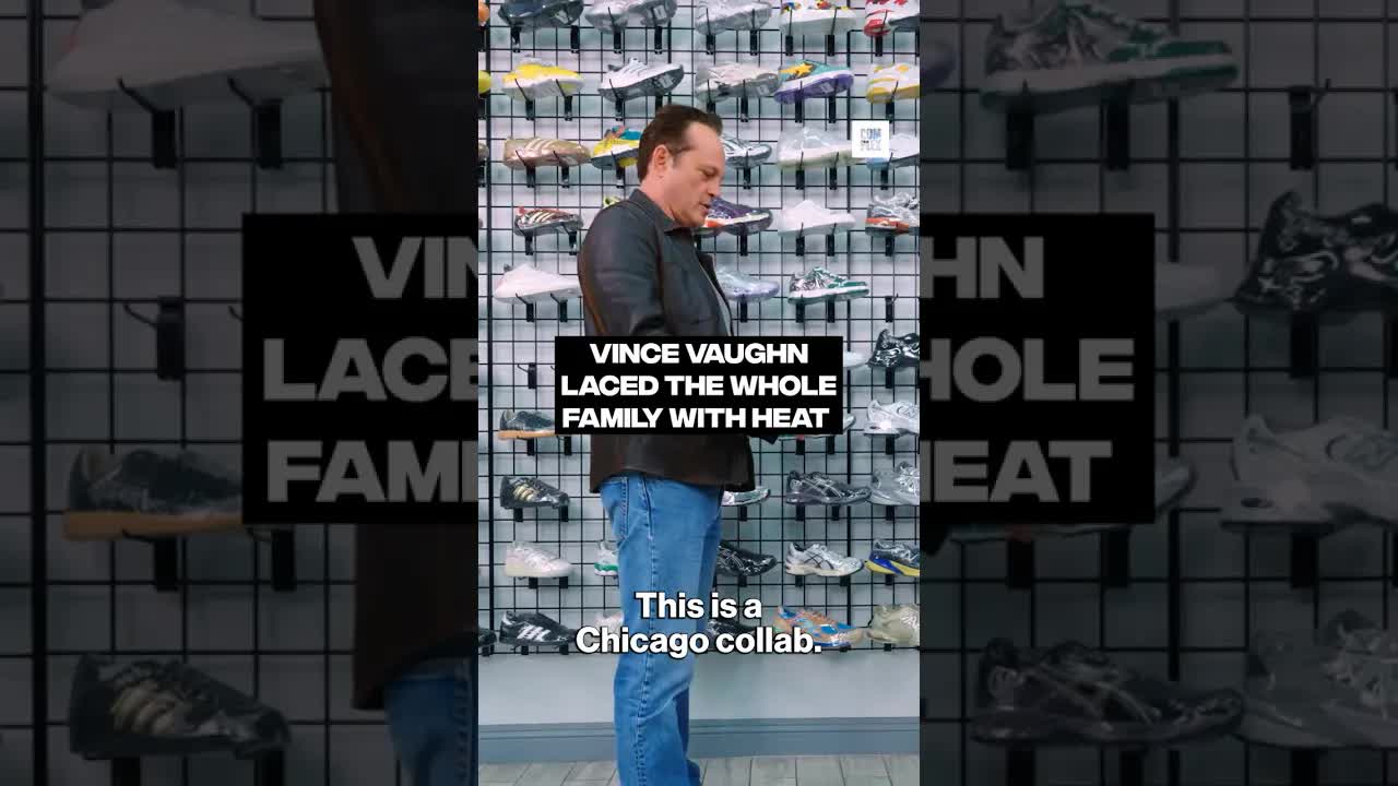 Vince Vaughn laced the whole family with heat on #SneakerShopping