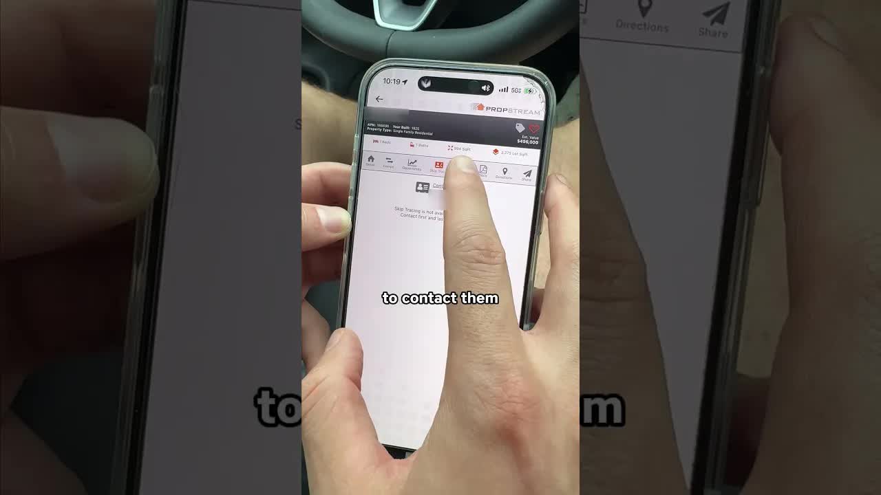 How to get the owner information of a property using PropStream #ad #realestate