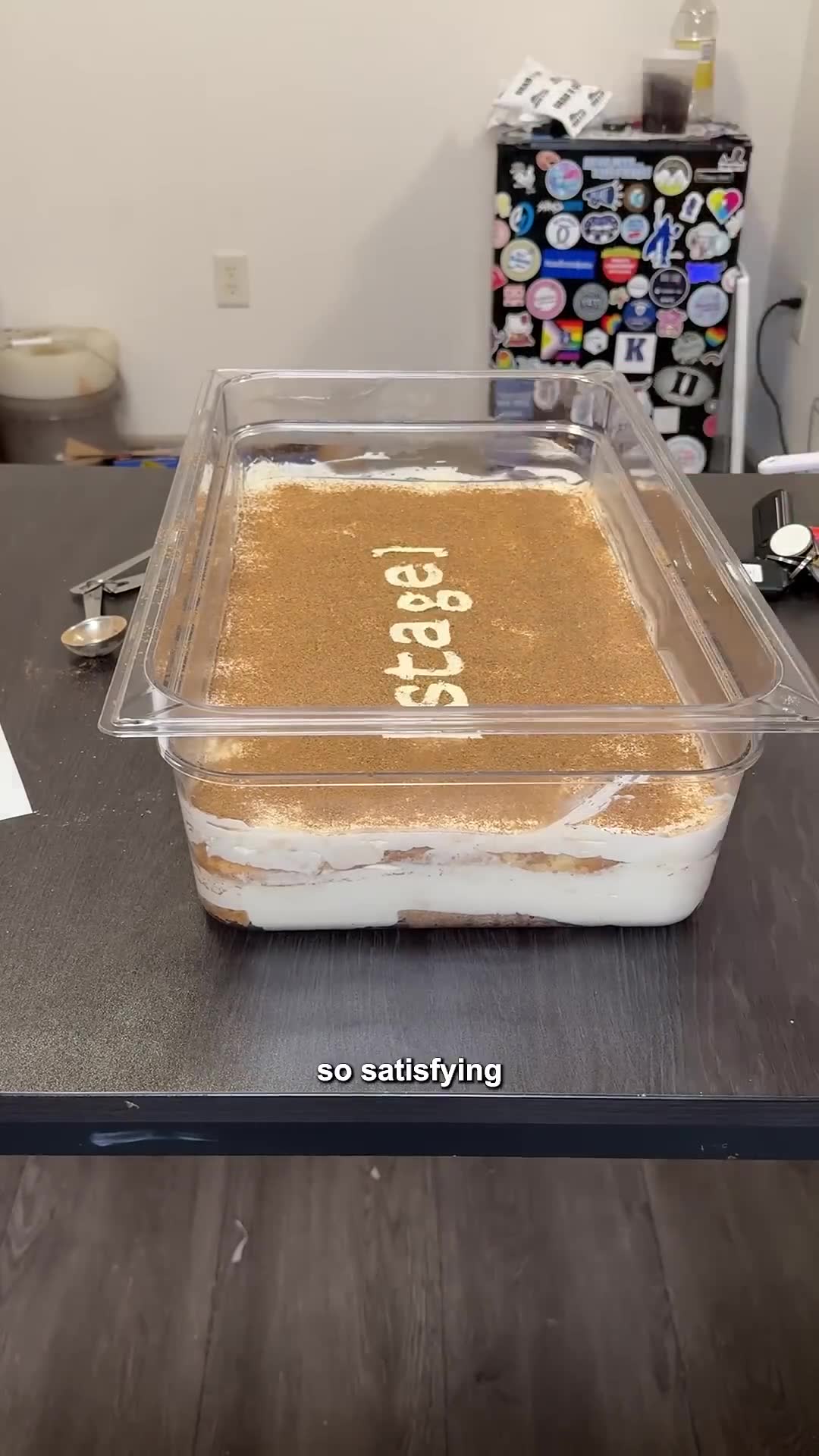 Creating the internet-famous tiramisu drawer dessert