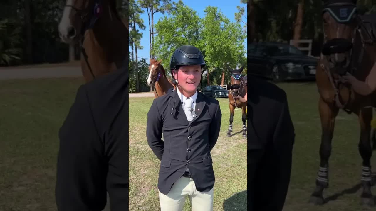 Quick chat with Matt Heinzle 🇨🇦 after his winning round with Kinky Boy 🦄