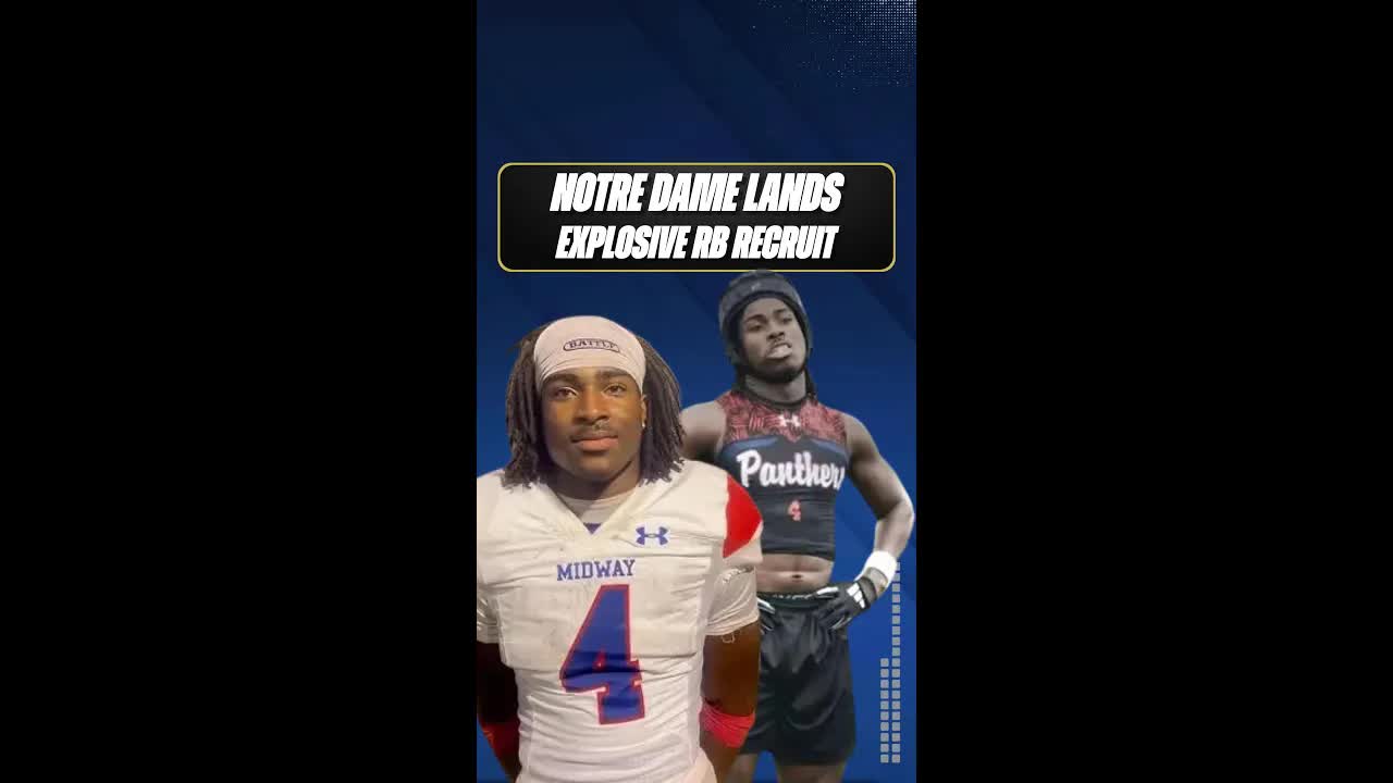 The #FightingIrish just made a BIG addition to their 2027 recruitment class