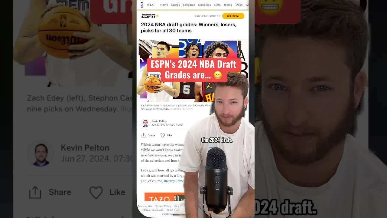 Reacting to ESPN’s 2024 Draft Grades 🤔