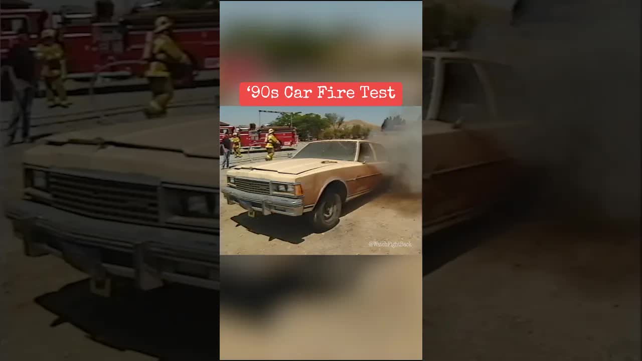‘90s Car Fire Test