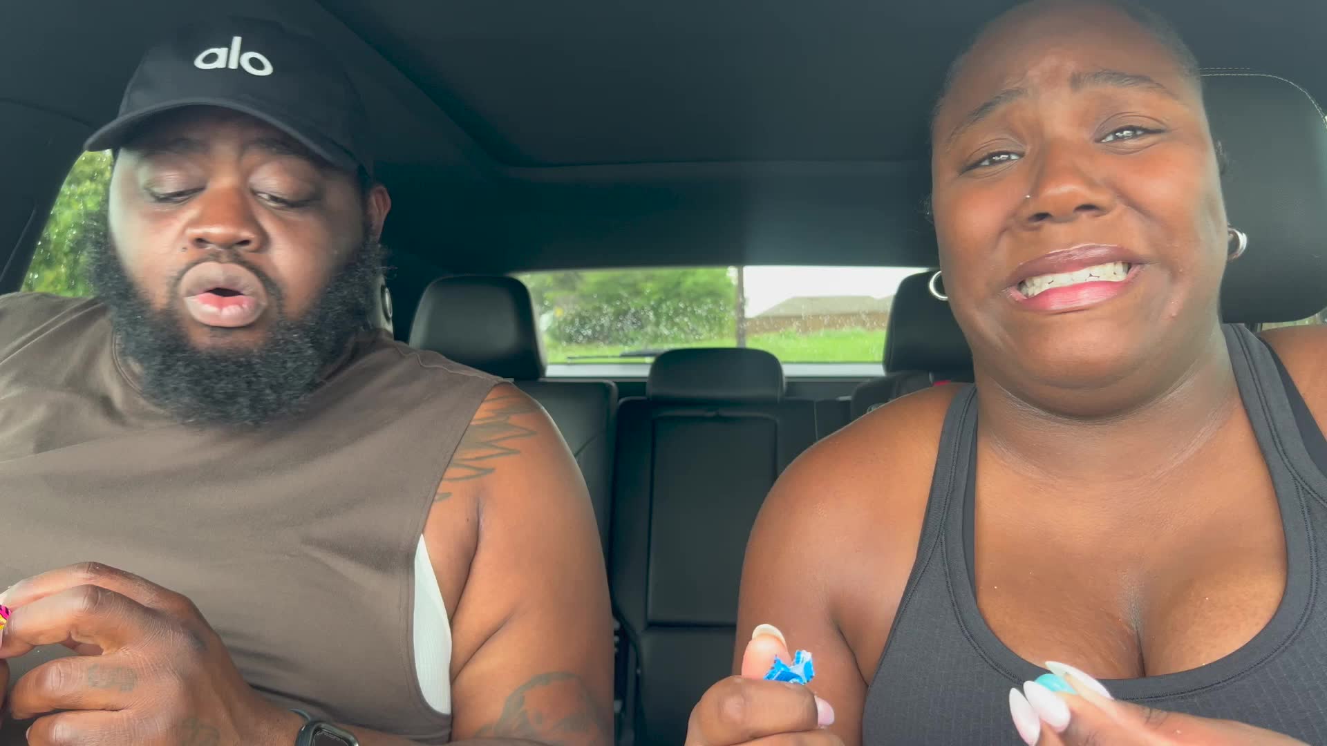 Our painful facial expressions trying extreme sour candies