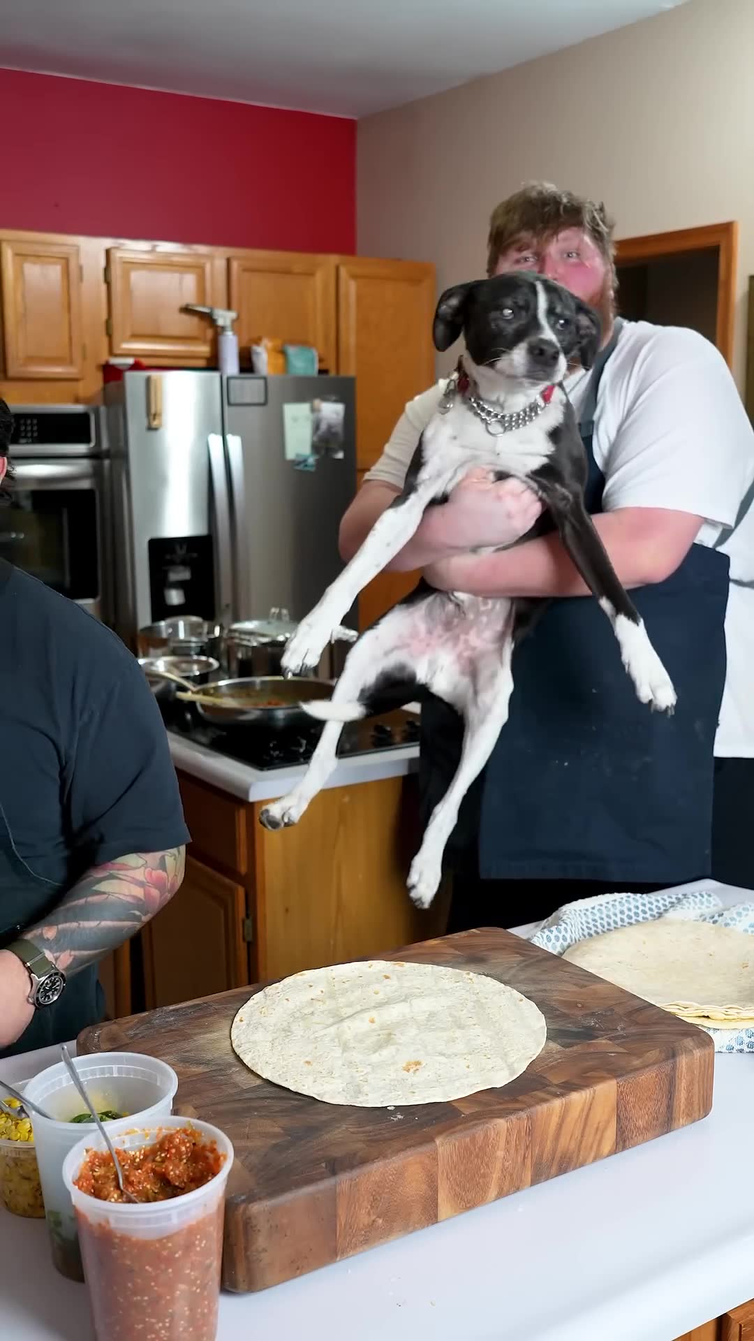 Chicken burrito collaboration outtakes showing the chaos behind the camera
